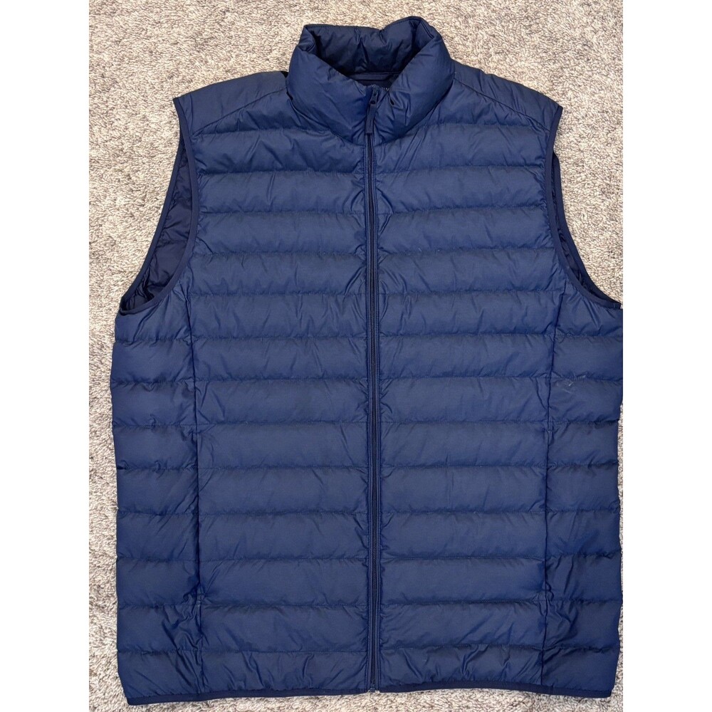 Uniqlo Ultra Light Down Puffer Vest Unisex Large Blue Lightweight Navy blue